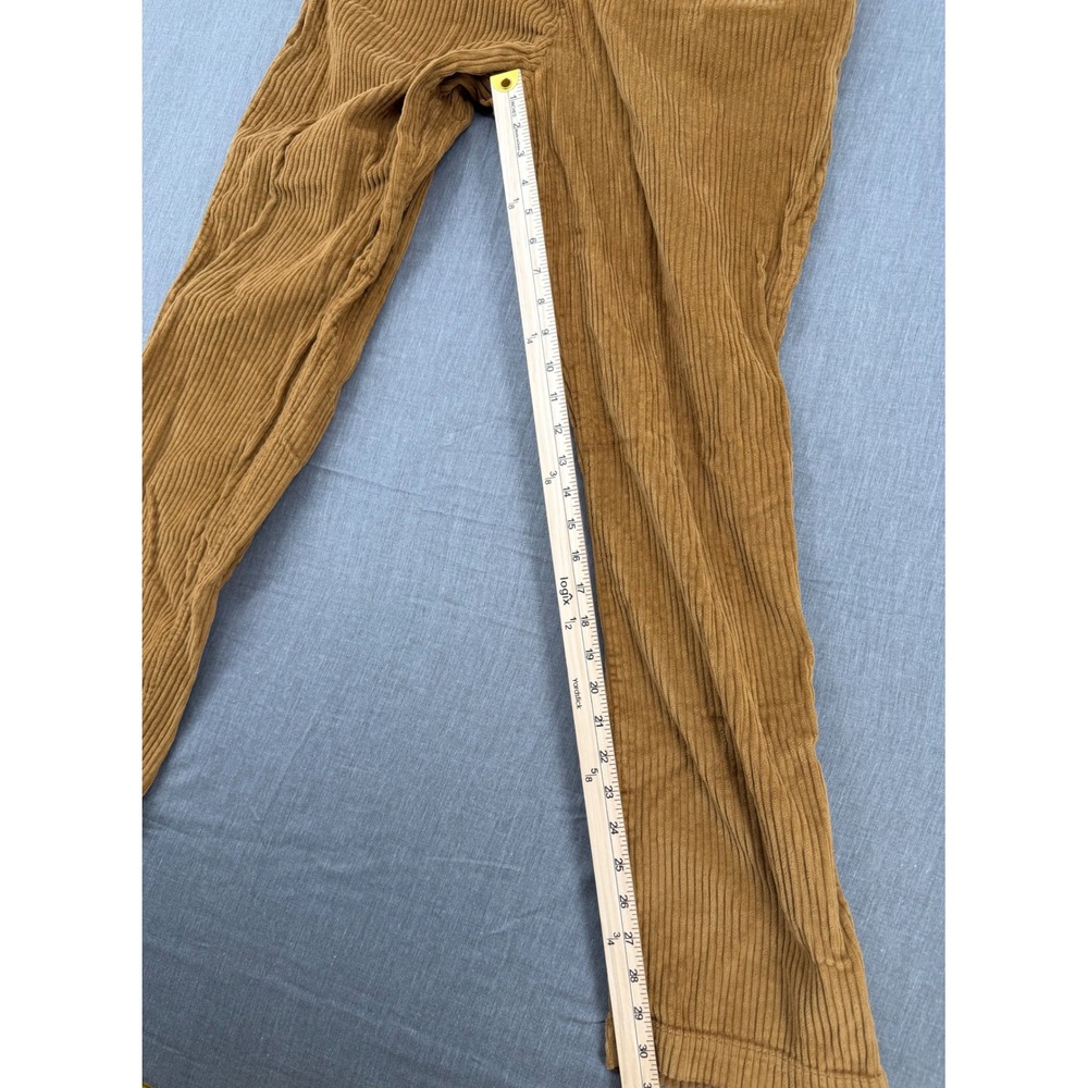 Brava Fabrics Mens Organic Cotton Corduroy Pants BrownSize 36 Wide Wale Trousers - Picture 6 of 7